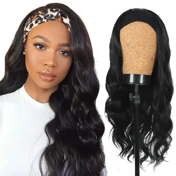 Body Wave Synthetic Hair Wigs 150% density Headband Wig Head Band Wig Synthetic Hair