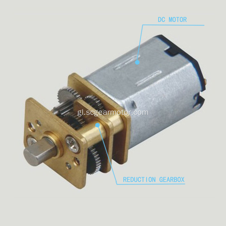 Motor de engrenaxes N20V con velocidade nominal de 12000rpm