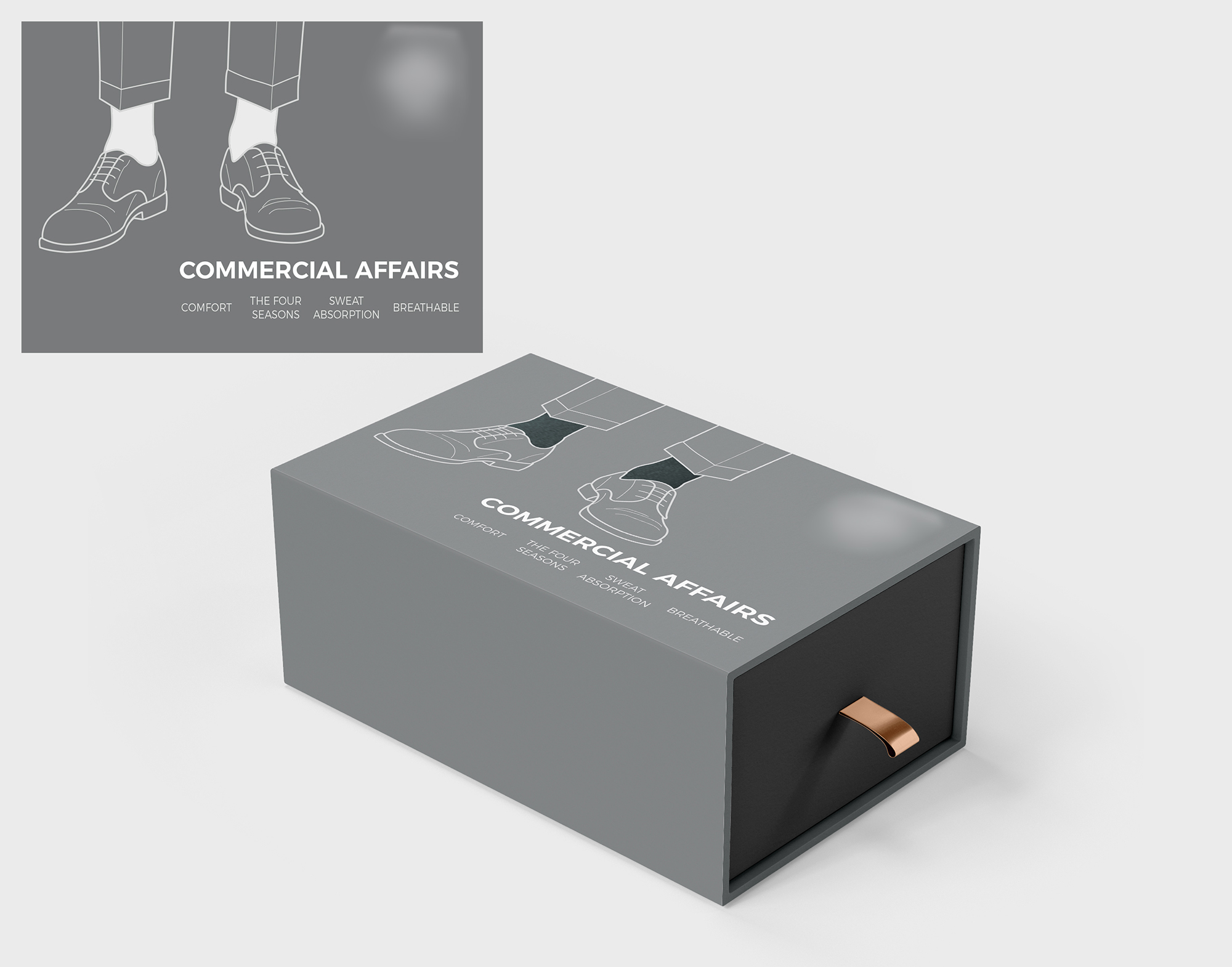 Custom Printed Sock Packaging Box