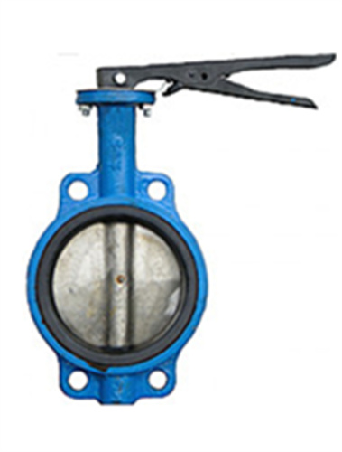 cast iron wafer type butterfly valve/with pin