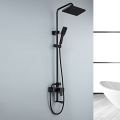 Black Rainfall Overhead Shower Set with Hand Shower