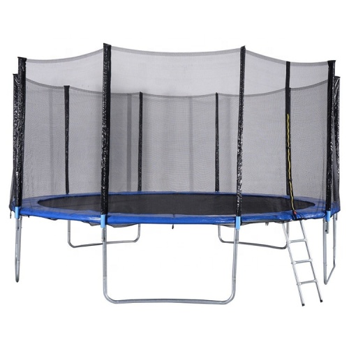 Kids Outdoor 15ft Trampoline With Safe Enclosure Rebounder