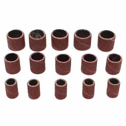 Nail Drill Bits and Sanding Bands for Pedicure Dremel Drill Rotary Tools (1/2, 3/8, 1/4 Inch)