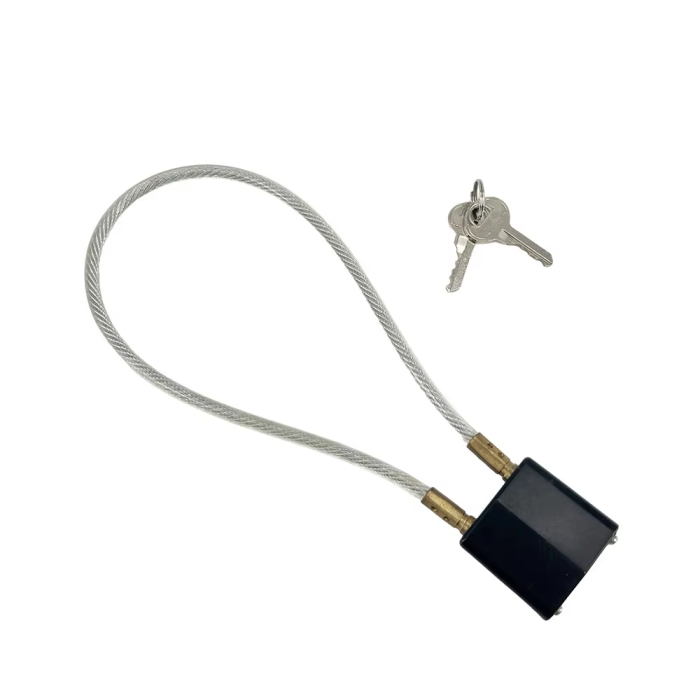 Стальной кабельный замок с пулеметом