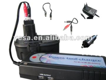 USB5V 4.8/7.2/9.6V~12/14.4/18V~19.2/24V Ni-Cd Ni-Mh Power Tool battery Universal Charger