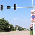 LED Circle Pedestrian Traffic Light With Timer