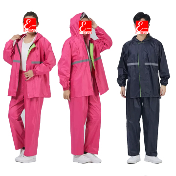 Waterproof Raincoats for Adults - Reflective and Double Layer Rain Jackets