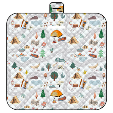 Hot Sale Waterproof Picnic Blanket: Custom Sand-Free Foldable Travel Mat with Straps