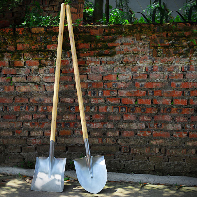 Agricultural Digging Horticultural Flower Shovel Stainless Steel Spade Thickened All-Steel Flat Shovel