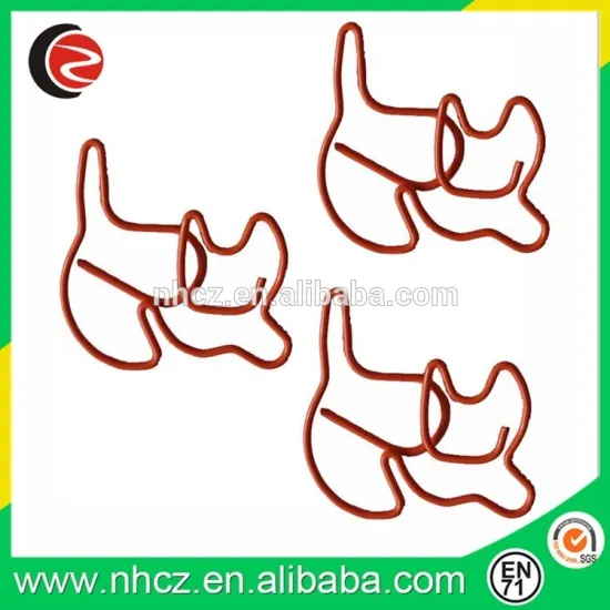 Most popular promotion custom cat paper clip