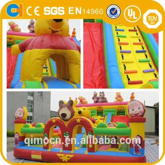 Cartoon theme inflatable amusement park,Fun city and playgroud with high quality PVC materials products in Guangzhou