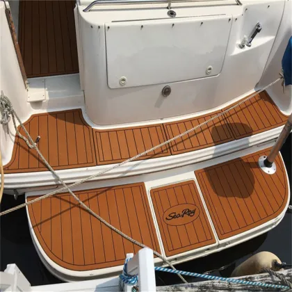 2007 Centurion Enzo 230 Swim Step & Cockpit Boat EVA Faux Foam Teak Deck Floor Pad