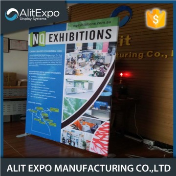 Banner per espositori per stand fieristici con cornice in alluminio