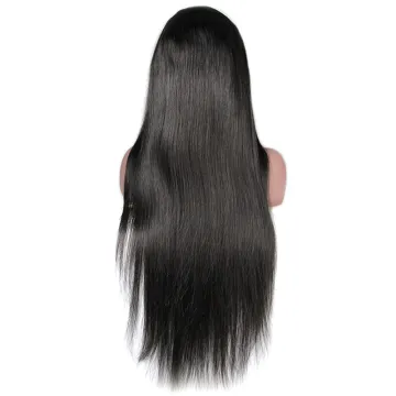 straight lace front wigs human hair pre plucked,26 inch de cabelo wigs human hair lace front wig for black women