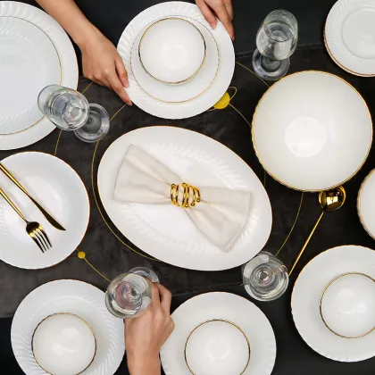 Superior Quality Plates Dinner Fresh Bowl Ceramic Tableware