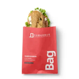 9Grade Food Grade Oil Resistant Kraft Carrier Bags