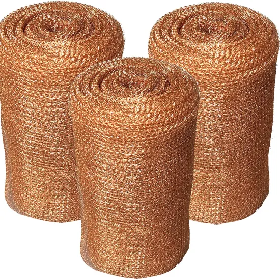 Knitted Copper Wire Mesh: Effective Solution for Mouse and Rodent Pest Control - Creating a Barrier Fence