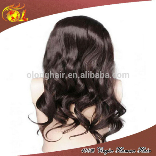 Natural Curly 100% Brazilian Human Hair Virgin Lace Front Wigs For African American Women