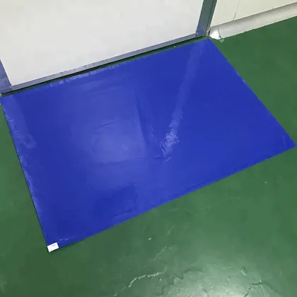 26 X 45 Inch Disposable Tacky Adhesive Blue Clean Room Sticky Mat