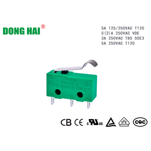 Мініятурны ролікавы рычаг з мадэляваннем мікрапераключальніка