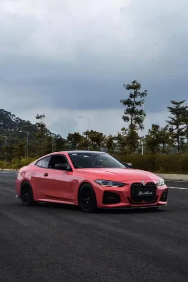 High Polymeric Crystal Glossy Peppa Pig Pink Car Wrap Vinyl