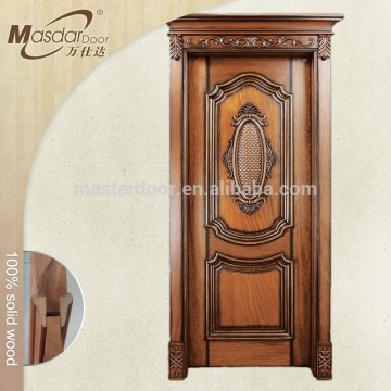 Luxury exterior solid wood front door for home