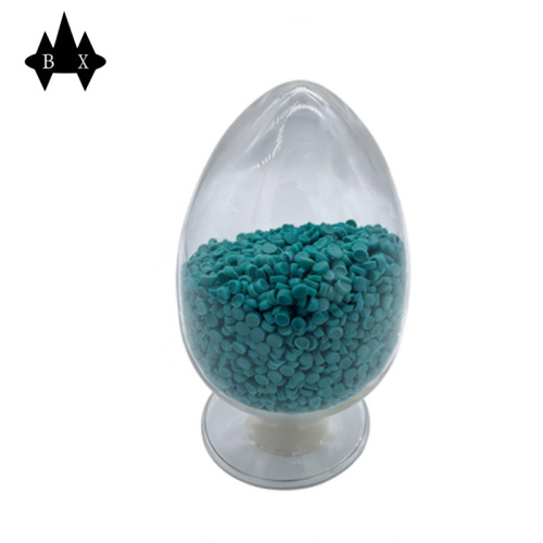 Частицы смолы ПВХ высокой чистоты бирюзового цвета