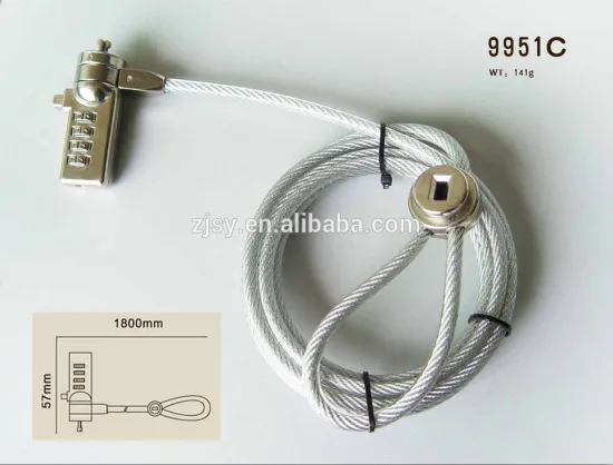 Laptop combination lock, 4 code lock