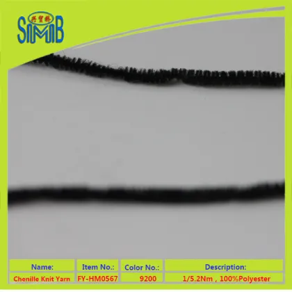 international global traders supply topdyed yarn origin China 100% polyester chenille knitting yarn
