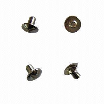 Micro phone screws, made of steel, stainless steel, Cu or aluminum alloy