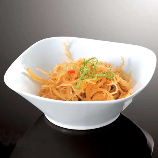 6.5'' White Porcelain Square Salad Bowl