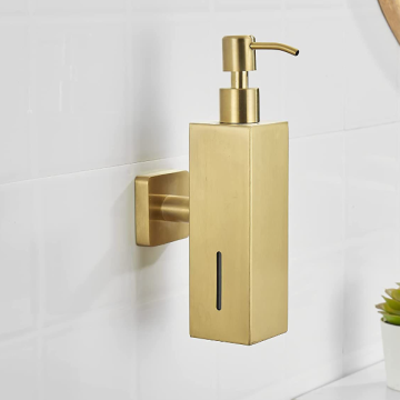 Matt Gold Stainless Steel Soap Dispenser - Bathroom Accessories