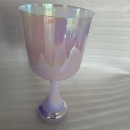 Handheld Quartz Glass Crucible Crystal Bowl for Sound Healing and Meditation