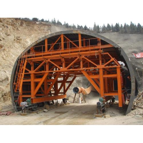 Sistema de encofrado de carro de revestimiento de túnel ferroviario