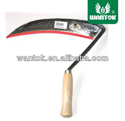 Garden sickle wooden handle