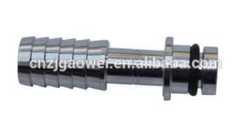 food grade drain adapter, 3/8 barb short fitting
