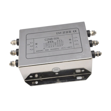 3-Phase EMI Filter 440VAC 65A Noise Suppressor for Power Equipment