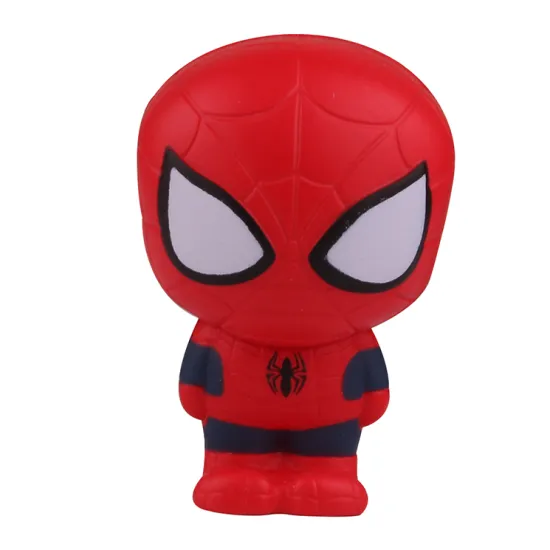 Spider-Man Stress Squishy Toys with Customized Promotional Logo Pu Foam Antistress Squeeze Products
