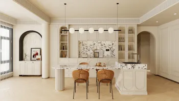 Delicate French Buffet Cabinet Design