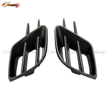 Rocket Style Dry Carbon Fiber Headlight Cover Kit for Mercedes Benz E63 AMG 2021-2024