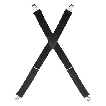 Brand New High Quality Mens Black Durable Clip-on Trouser Braces Suspender Elastic Adjustable 50MM Wide