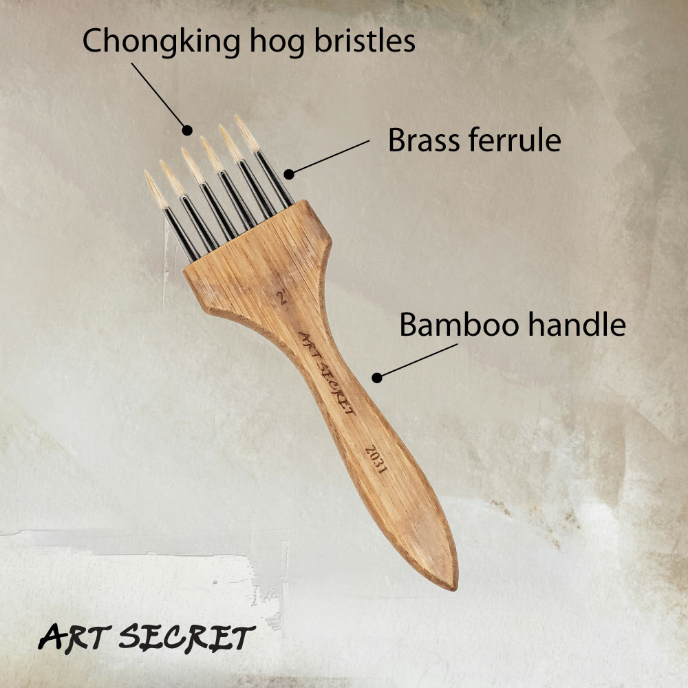 Artistic Multi-tip Comb Brush