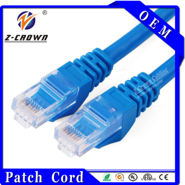 1 meter utp cat.5e patch cable stranded copper RJ45 cables with 30inch gold plating connectors