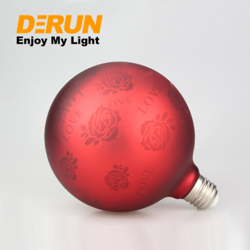 Christmas LED Bulb with Laser Patterns, G80/G95/G125/E27, 4W, Red Green Blue