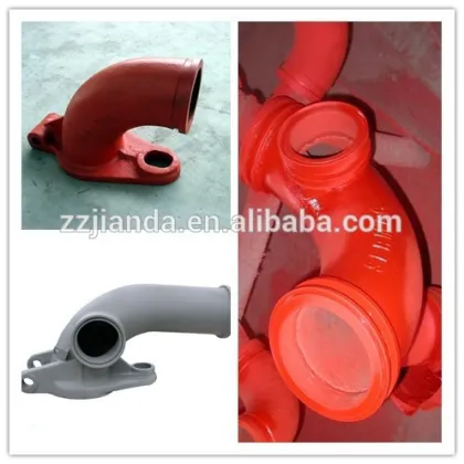Zoomlion concrete pump parts flap elbow, Zoomlion bend pipe