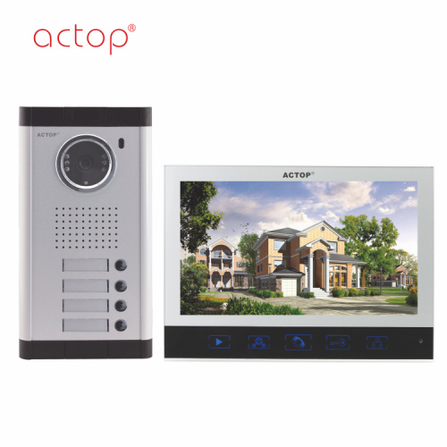 apartments wired Video Door Phone 7Inch Intercom System