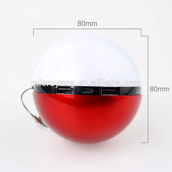 12000mAh Poke ball Power Bank with LED Light