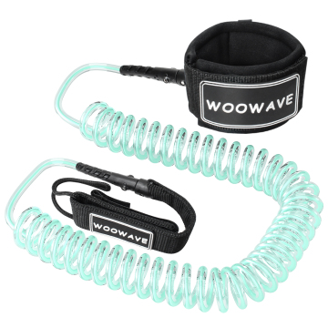 Customized Coiled Ankle Surf Leash for SUP Board - Woowave Hot Sale 7mm Thickness