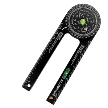 Full-Function Alloy Woodworking Scale Mitre Saw Protractor and Angle Finder Tools