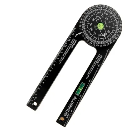 Full-Function Alloy Woodworking Scale Mitre Saw Protractor and Angle Finder Tools